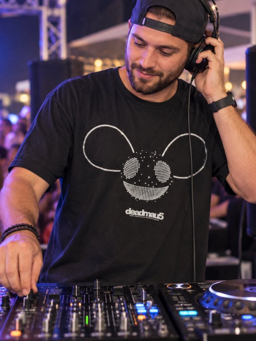 DEADMAU5 MENS BLACK TEE (XL)